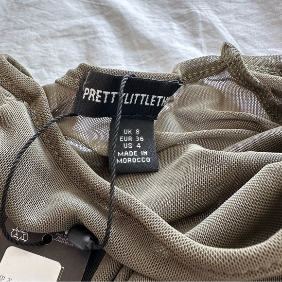 Green long sleeve bodysuit with ruched design - Picture 5 of 6